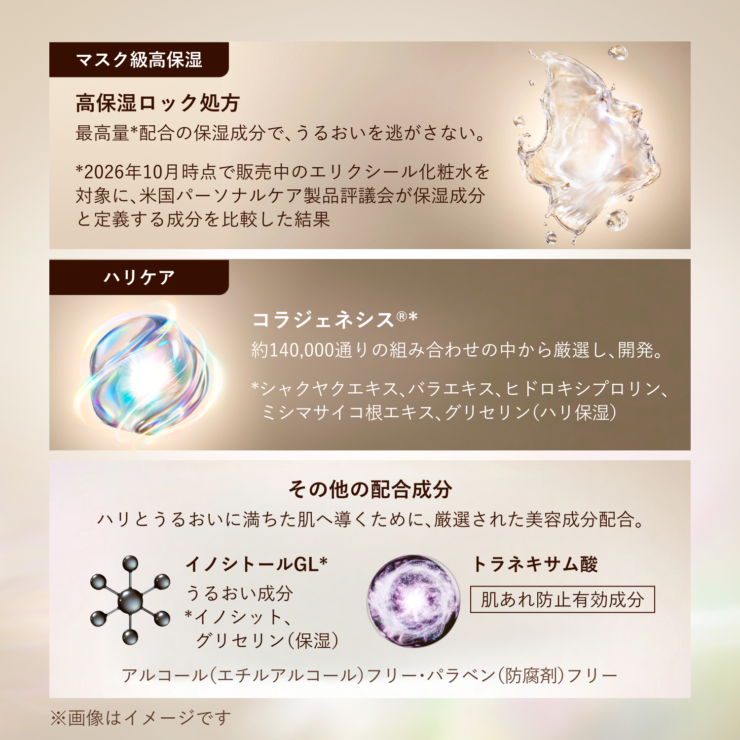 エリクシール シュペリエル　リフトモイスト　ローション　マスク級高保湿　ｃａ（医薬部外品） image number 5